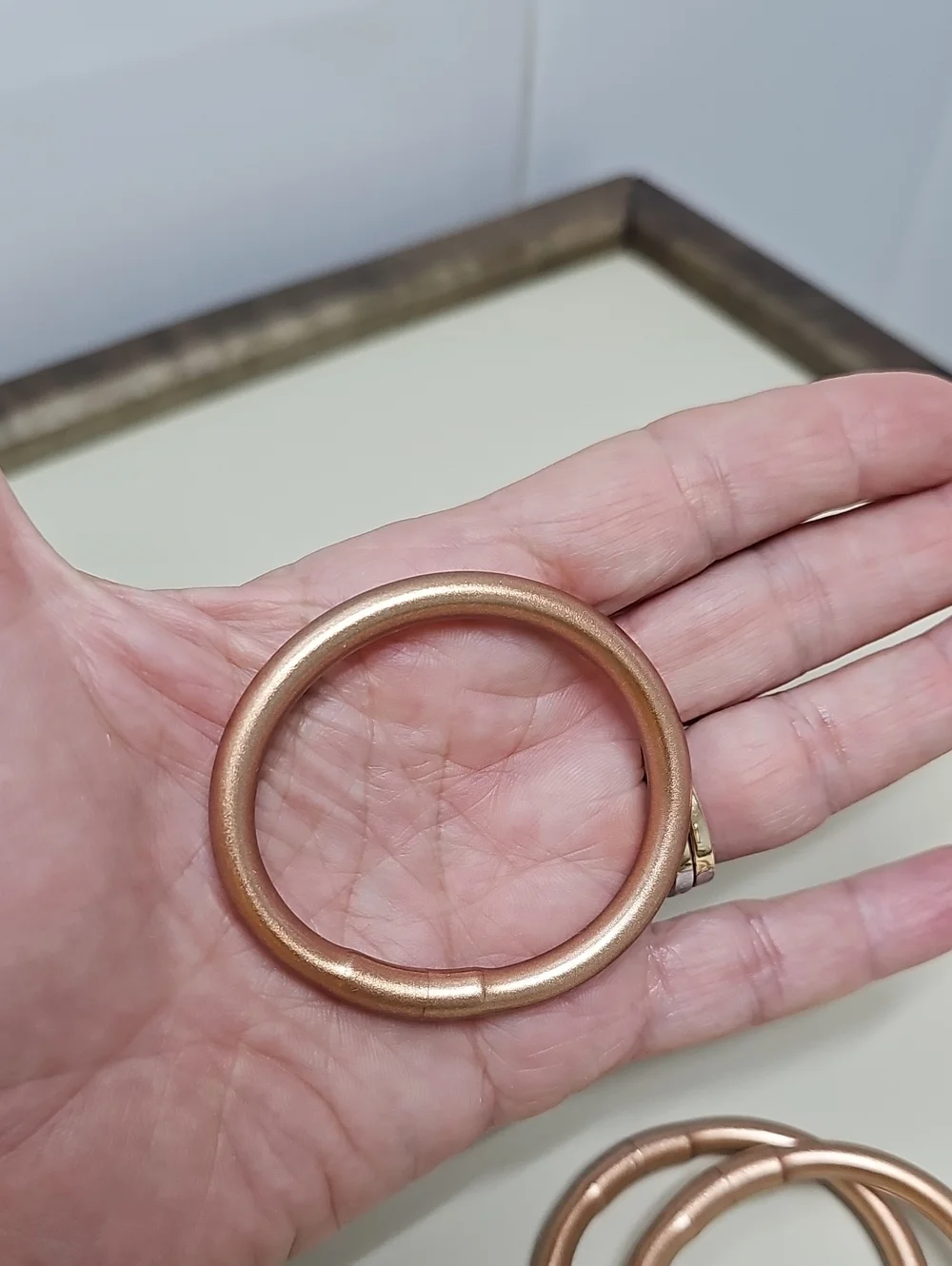 All Weather Baby Rose Gold Bracelet. Measure 45mm / 2